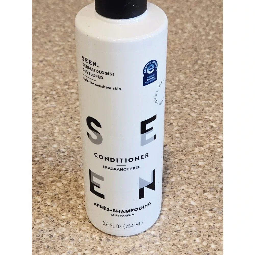 SEEN Fragrance Free Shampoo & Conditioner Set 8.6 fl oz Dermatologist Developed